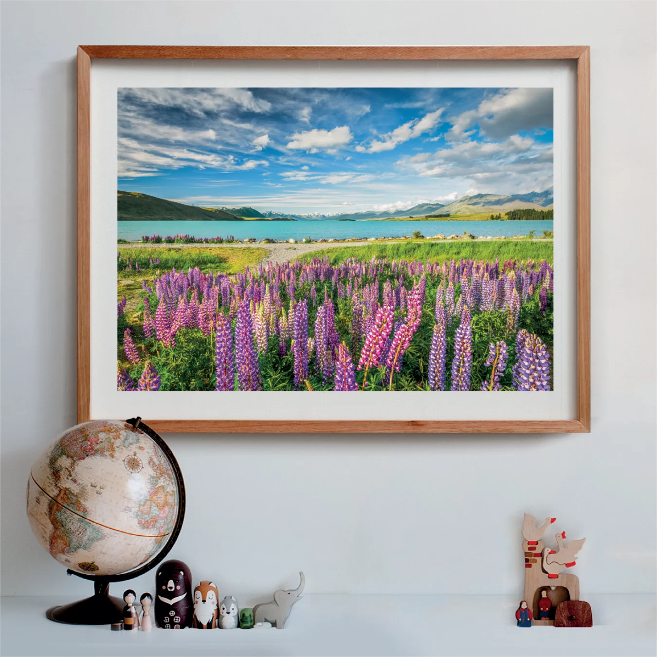 Lupins At Lake Tekapo - Compact Box