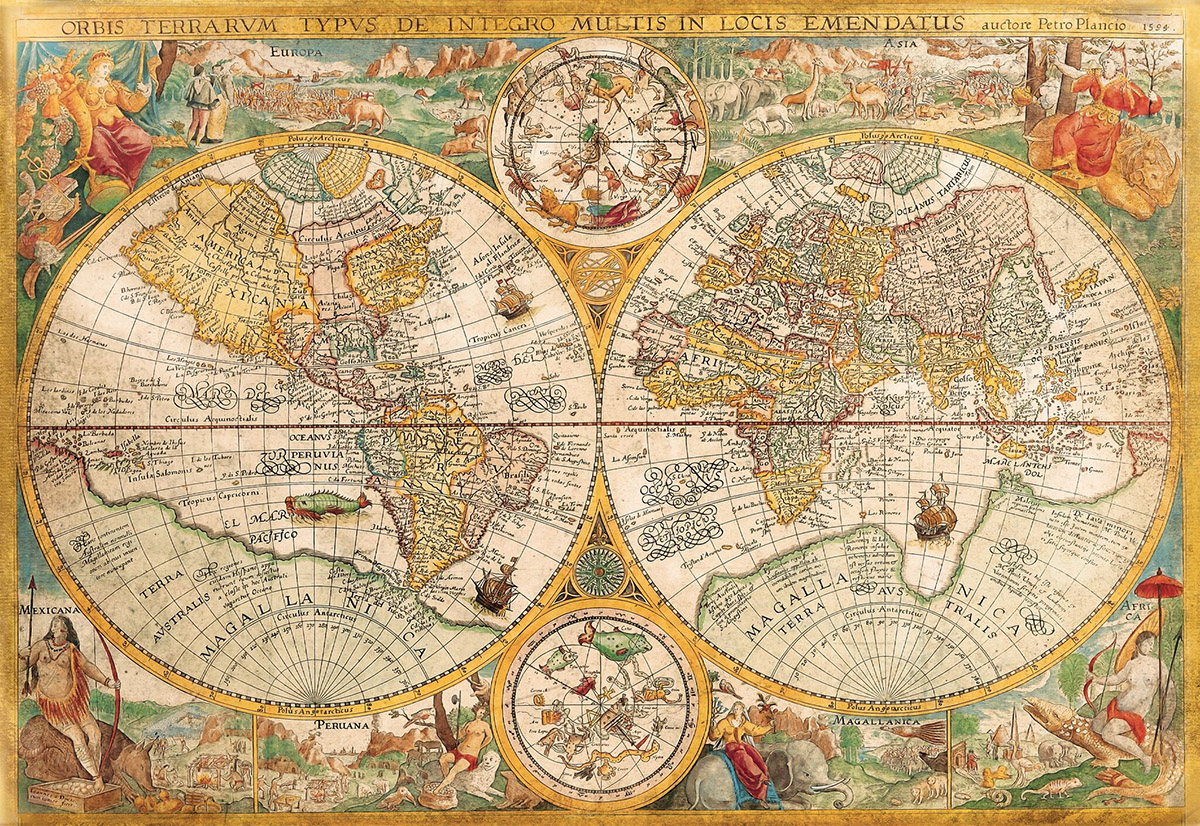 Ancient Map Maps & Geography Jigsaw Puzzle