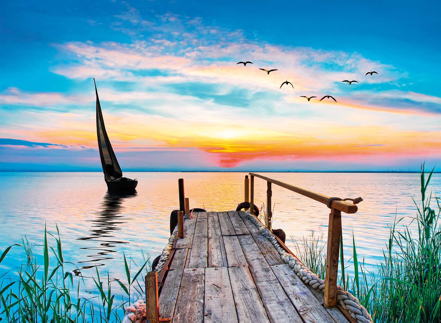 Peace Puzzle - The Lake Lakes & Rivers Jigsaw Puzzle