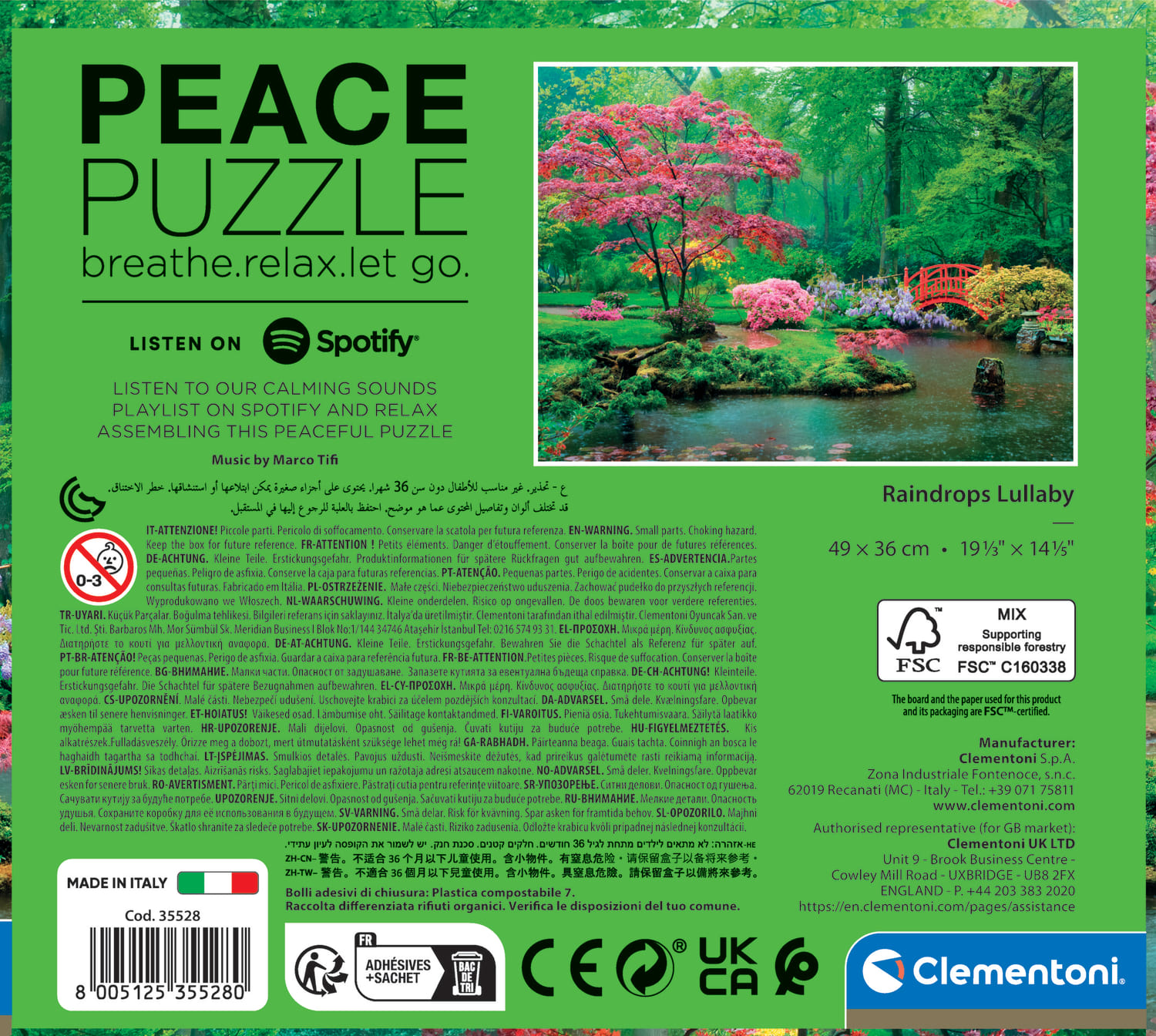Peace Puzzle - Raindrops Lullaby