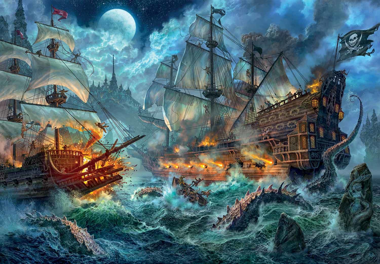 The Pirates Battle Boat