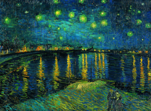 Starry Night on the Rhone Fine Art Jigsaw Puzzle