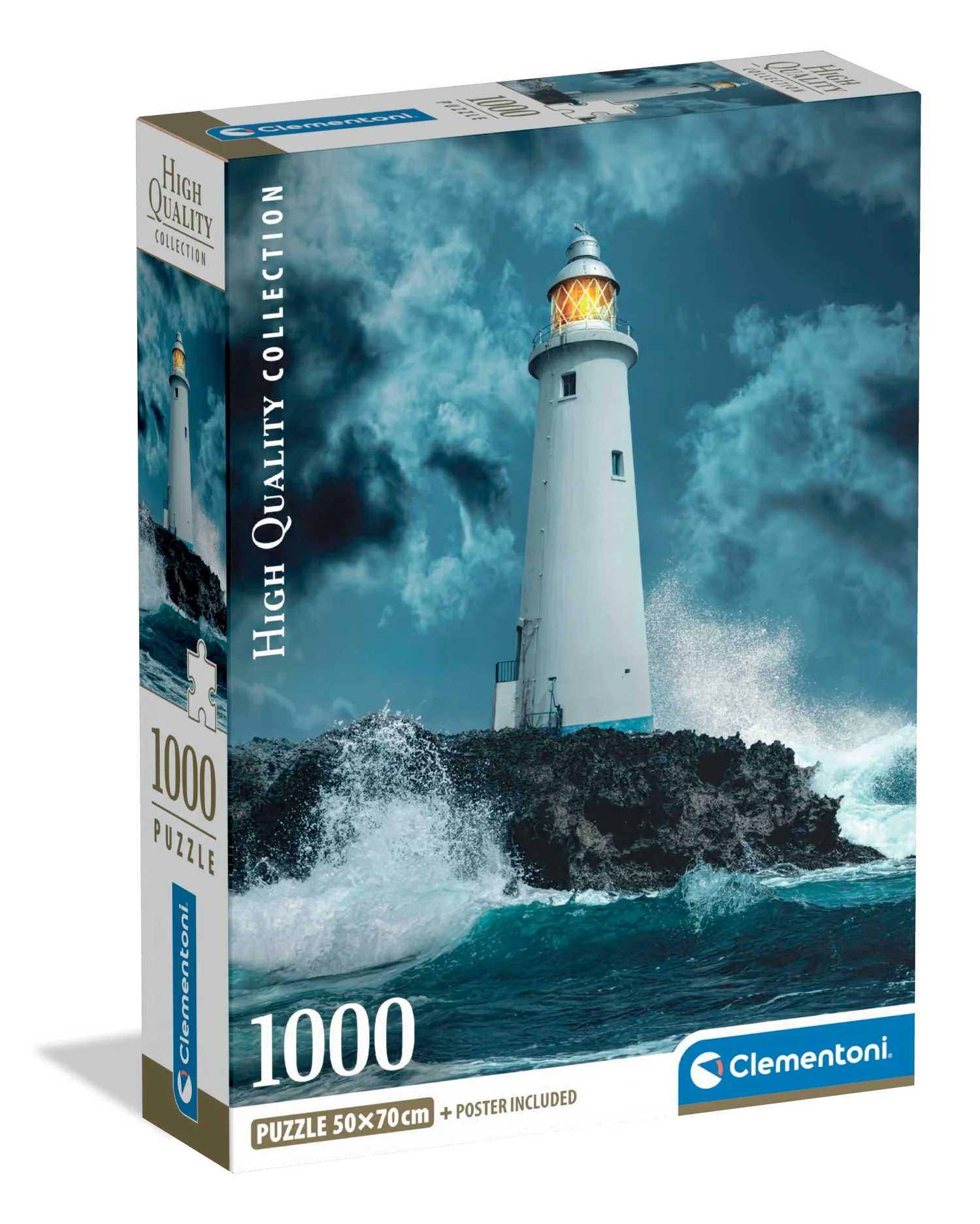 Lightouse In The Storm - Compact Box Lighthouse