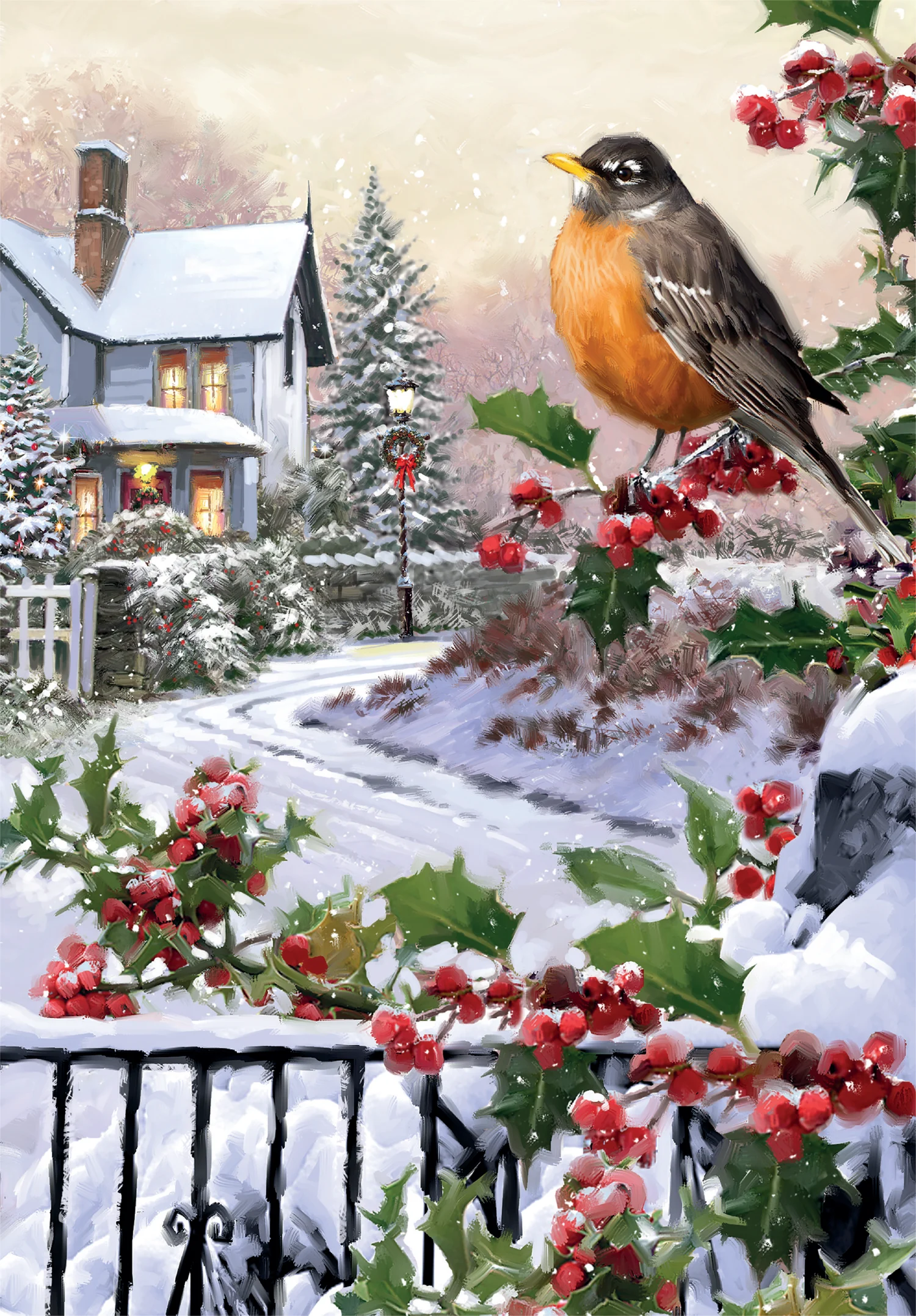 Robin And Holly Bushes