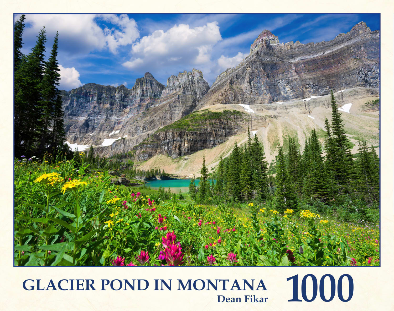 Glacier Pond In Montana Landscape