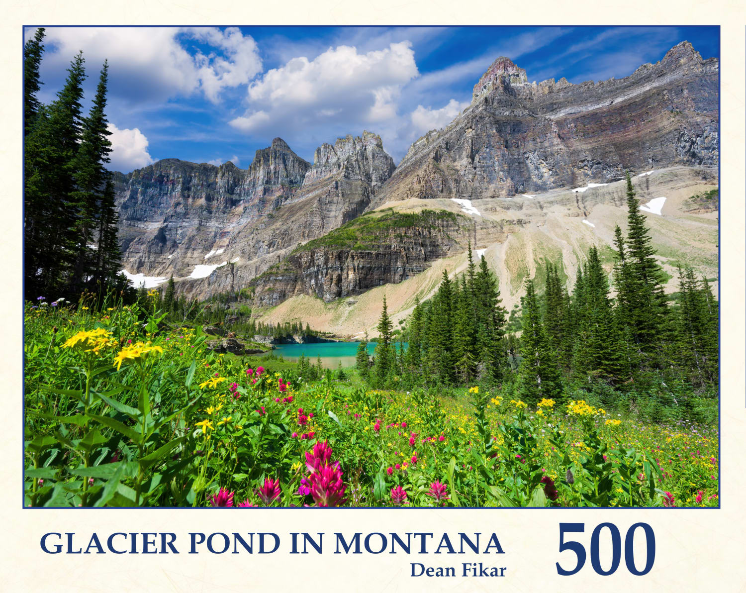 Glacier Pond In Montana Landscape