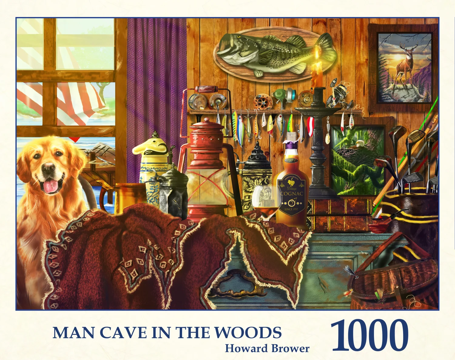 Man Cave In The Woods Dogs