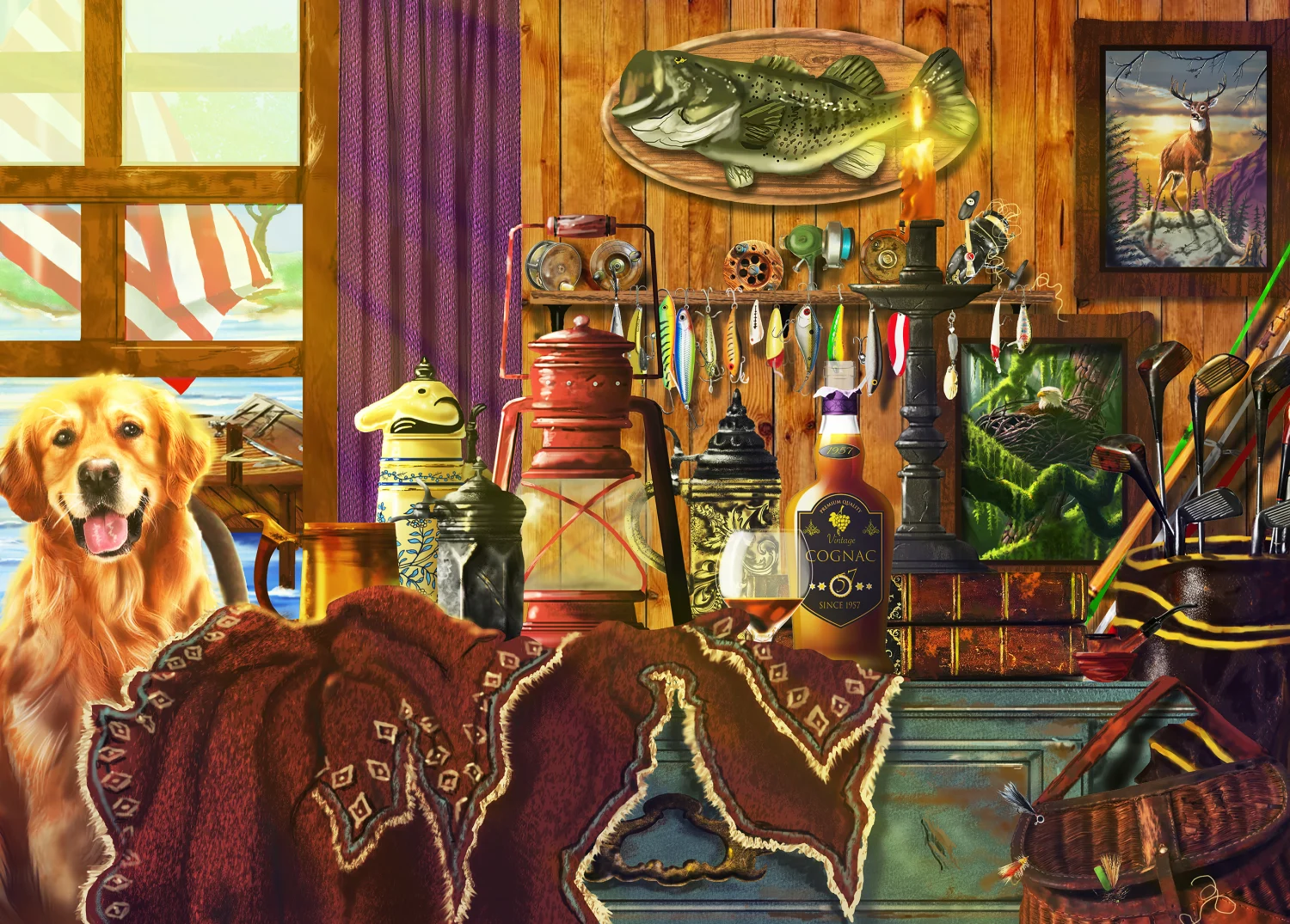 Man Cave In The Woods