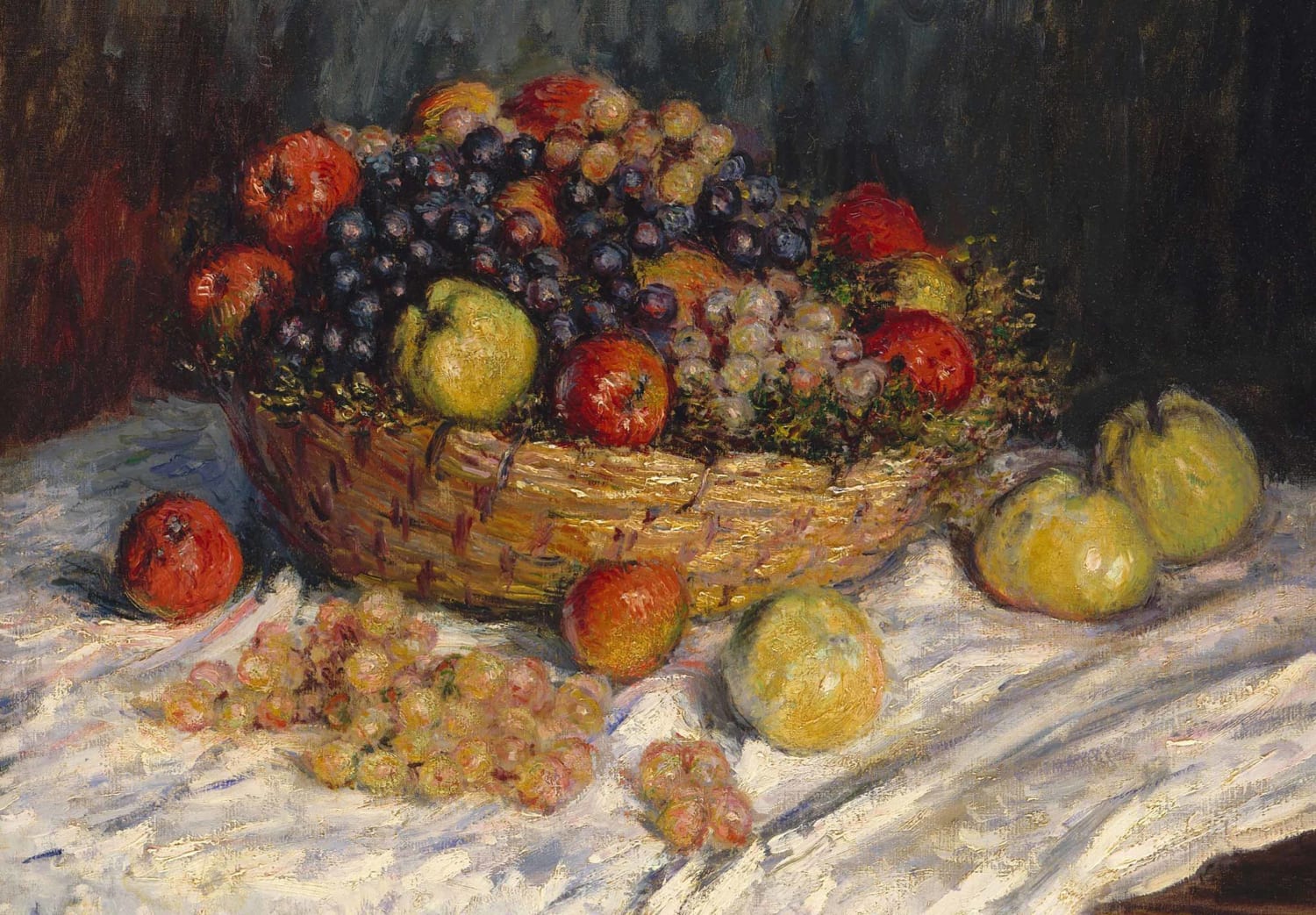 Apples and Grapes By Claude Monet