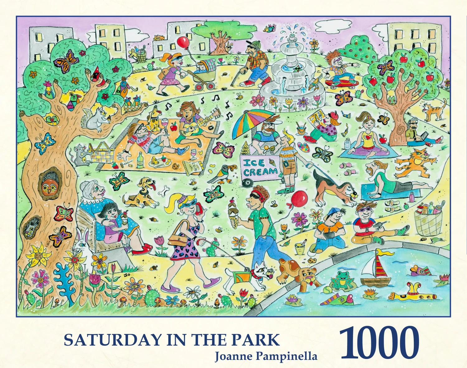 Saturday In The Park Cartoon