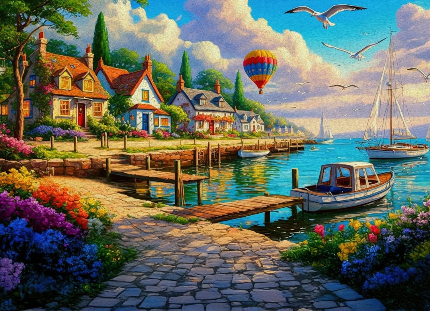 Maine Fishing Village