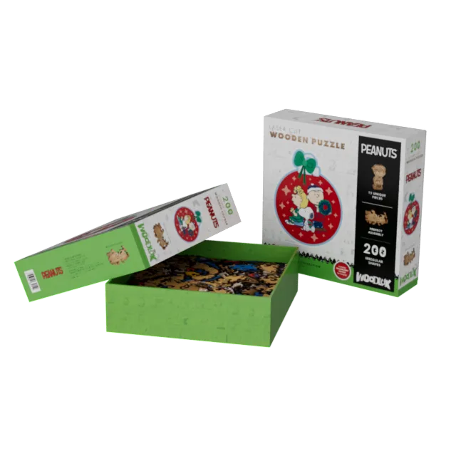PEANUTS Classic Christmas Ornament - Wooden Puzzle