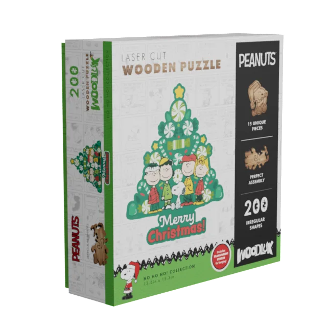 PEANUTS Peppermint Christmas Tree - Wooden Puzzle Peanuts