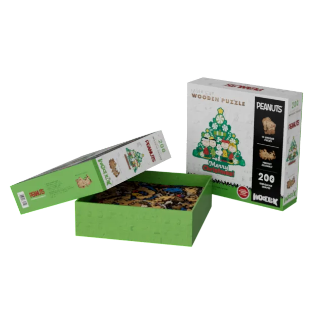 PEANUTS Peppermint Christmas Tree - Wooden Puzzle