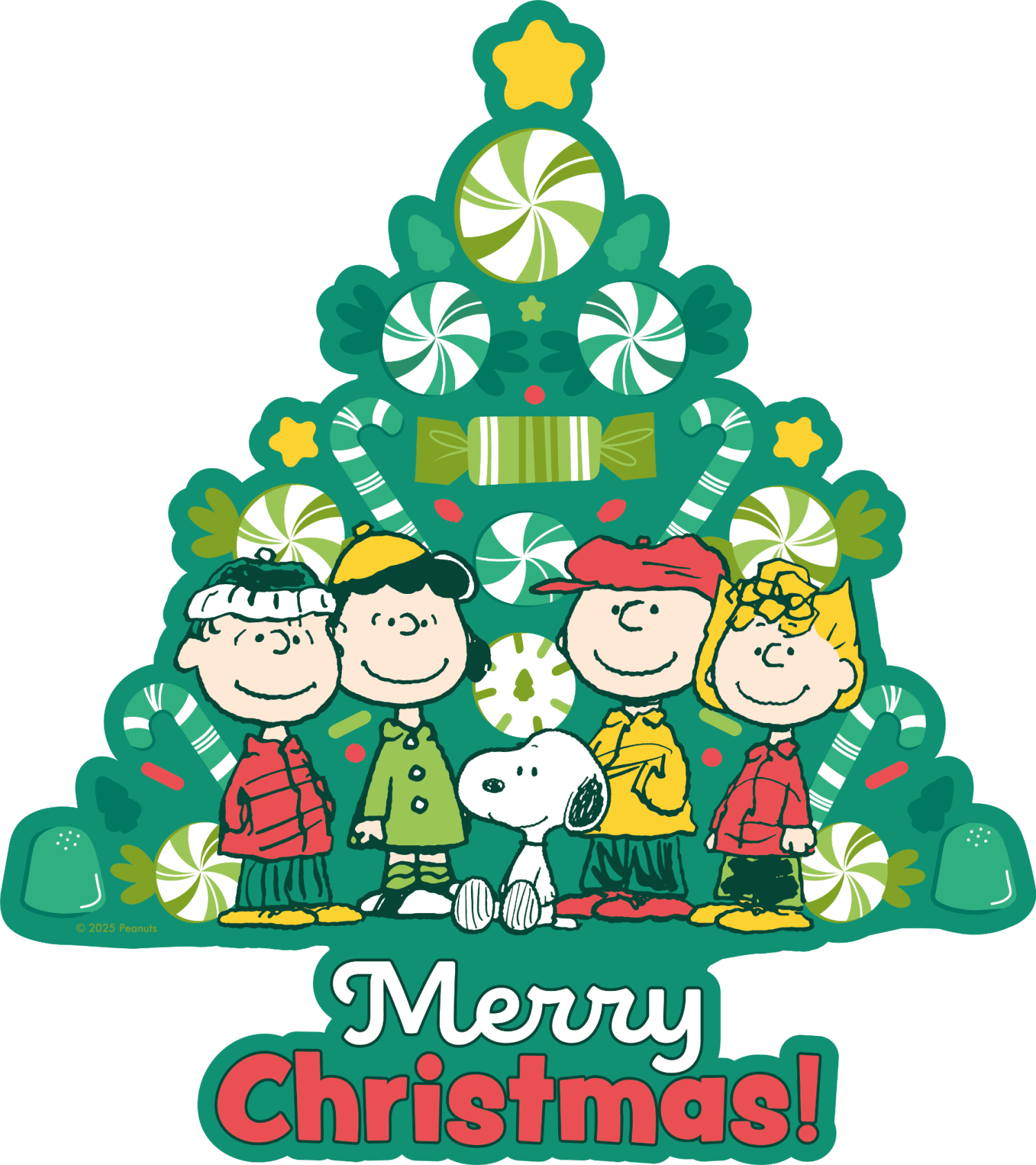 PEANUTS Peppermint Christmas Tree - Wooden Puzzle