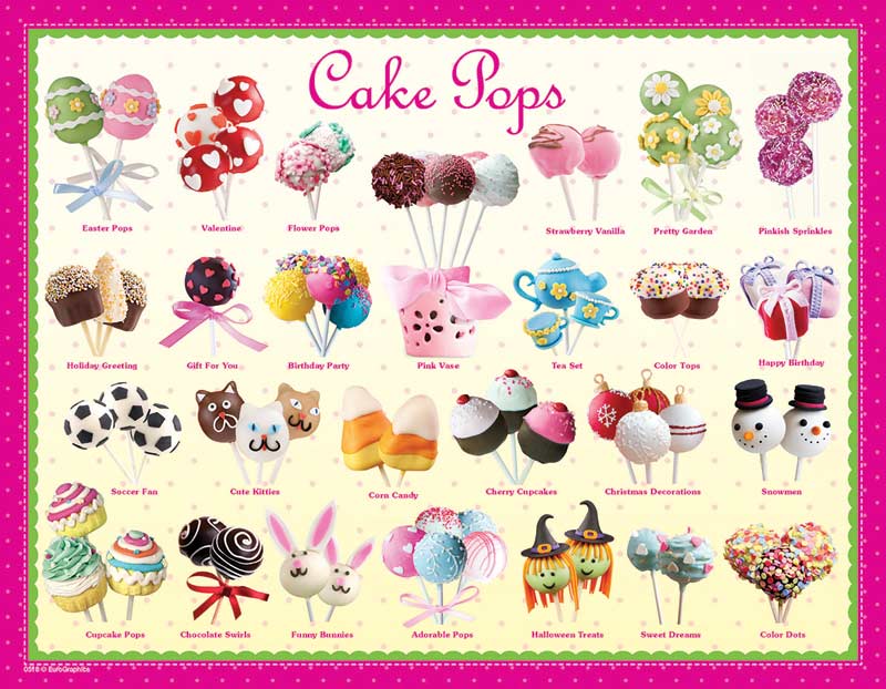 Cake Pops Mini Puzzle Food and Drink Jigsaw Puzzle