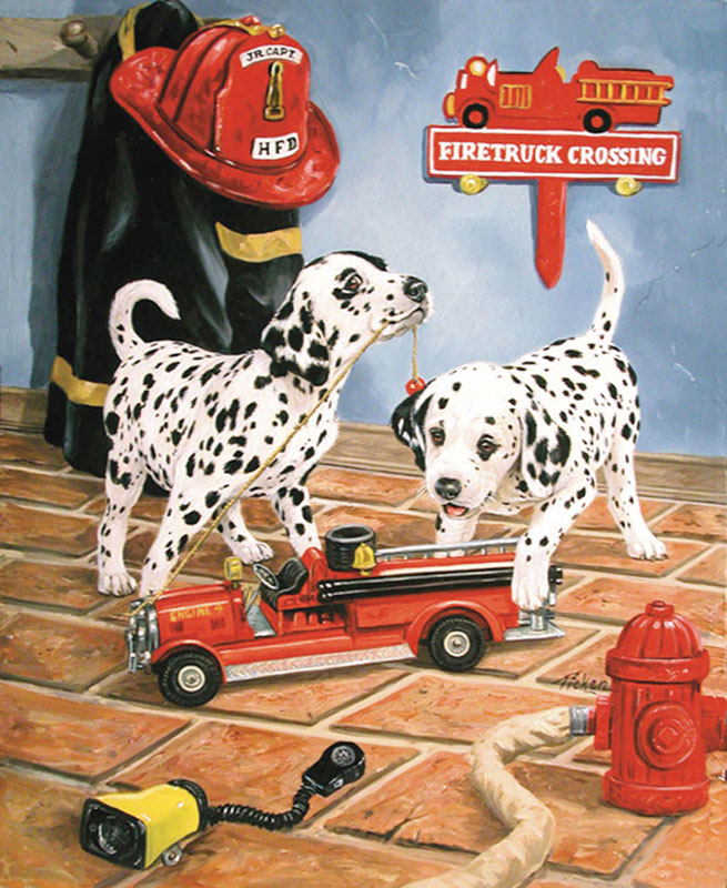 All Fired Up Dogs Jigsaw Puzzle
