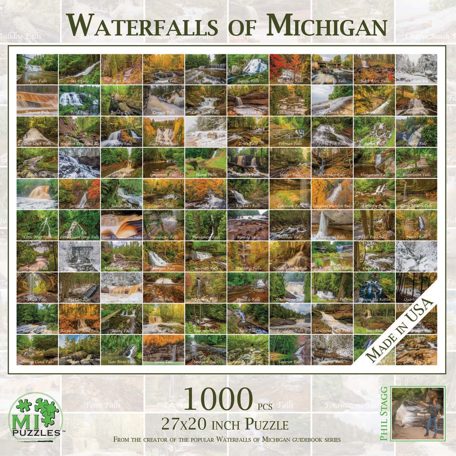 Waterfalls of Michigan - 1000 Piece Jigsaw Puzzle by MI Puzzles ...