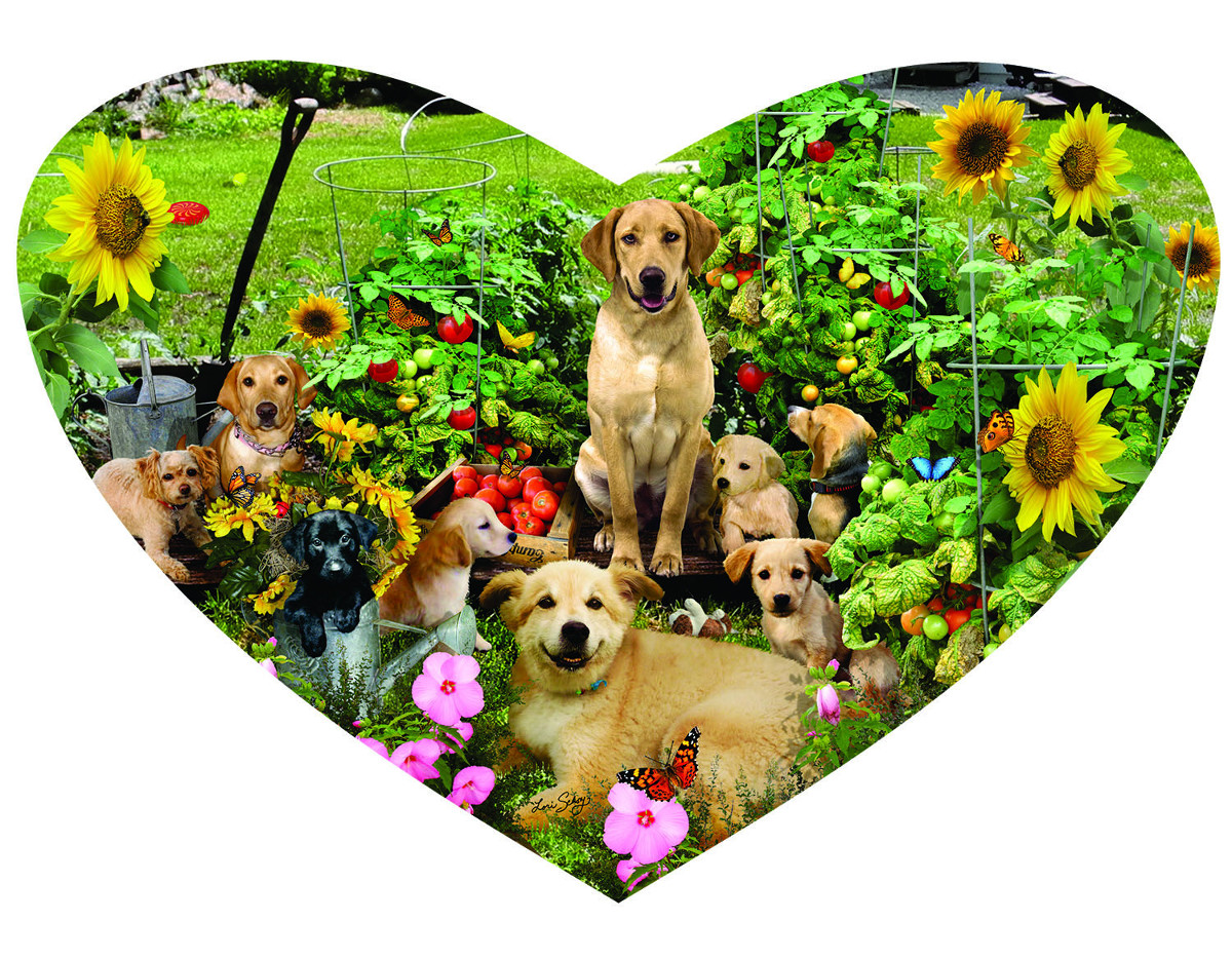 Puppy Heart Dogs Shaped Puzzle