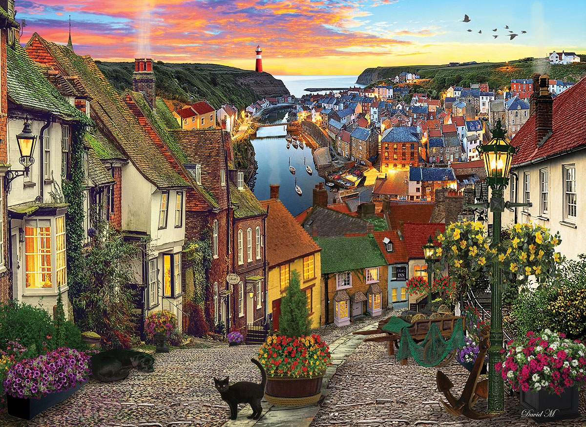 Harbour Village Landscape Jigsaw Puzzle