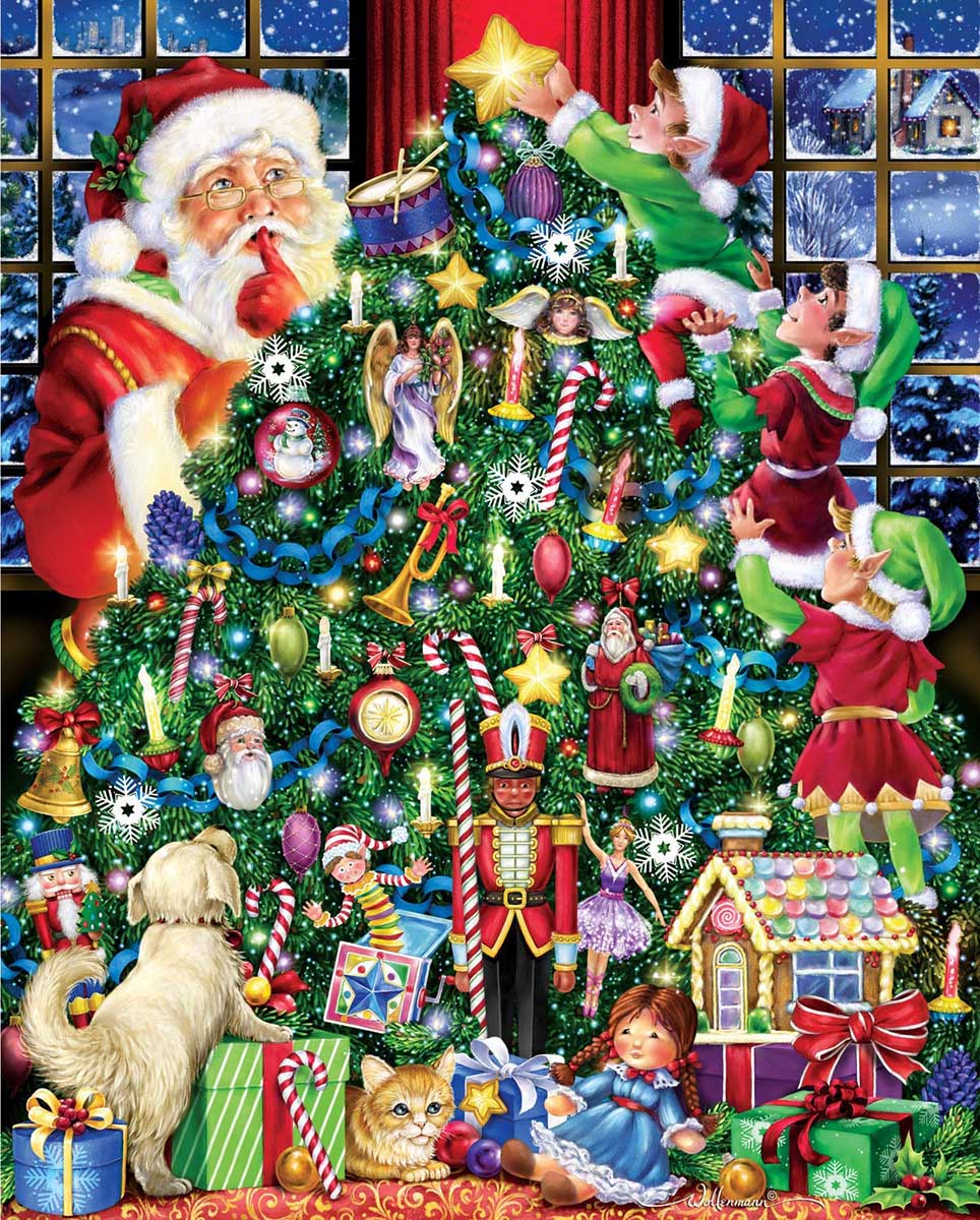 The Star on Top Christmas Jigsaw Puzzle