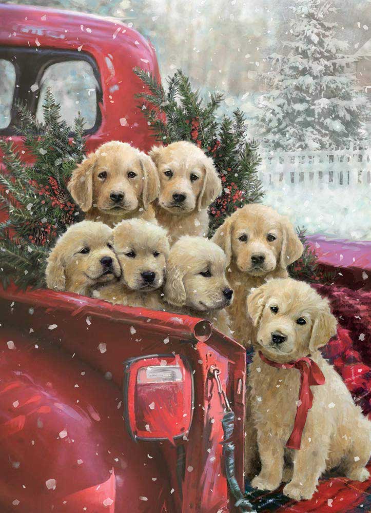 Christmas Delivery Dogs Jigsaw Puzzle