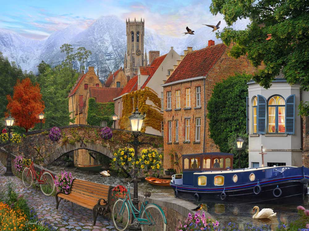 Canal Living Landscape Jigsaw Puzzle