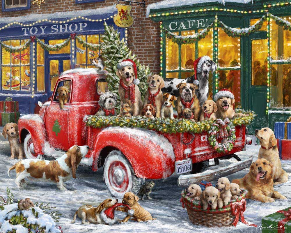 Doggone Christmas Dogs Jigsaw Puzzle