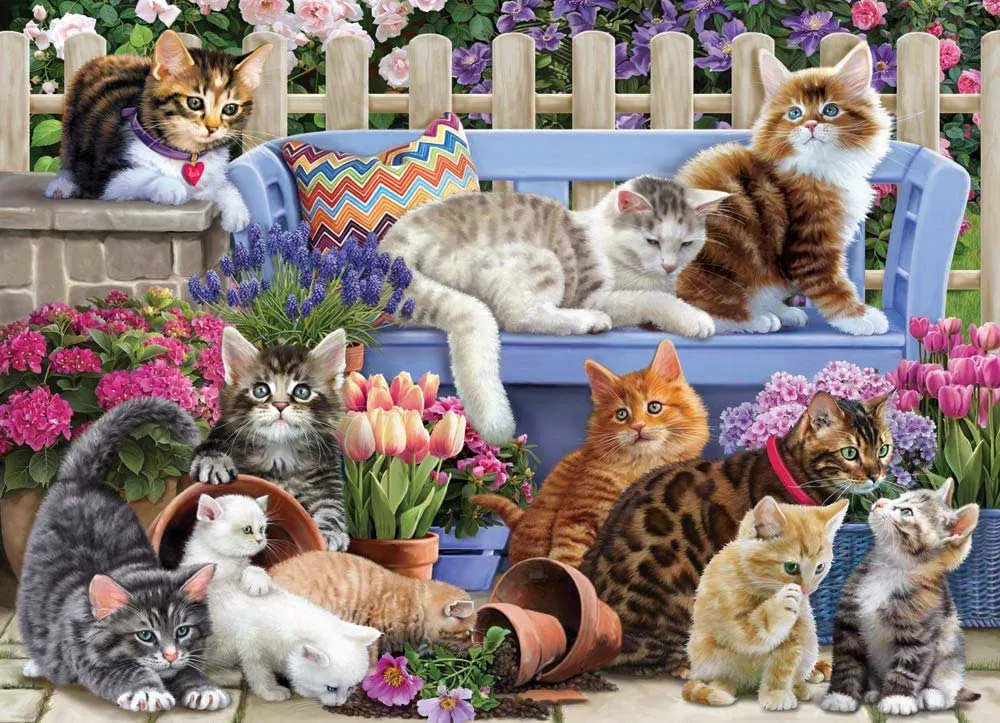 サラキャット A Cat's Life - 1000 Piece Jigsaw Puzzle by Vermont Christmas