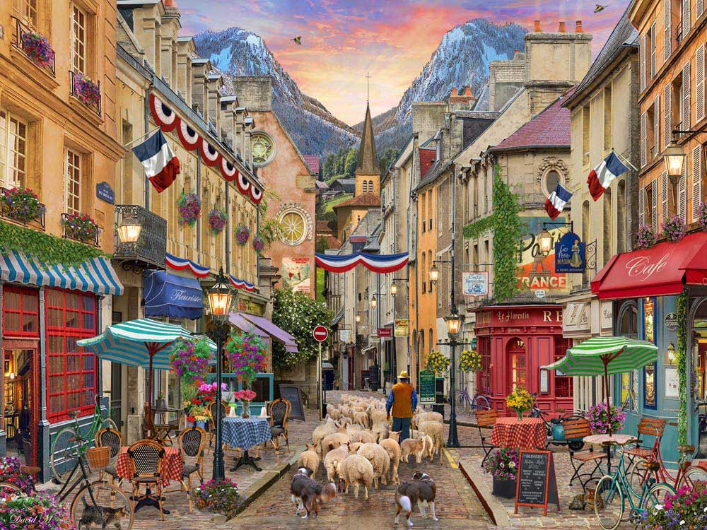 French Village Paris & France Jigsaw Puzzle