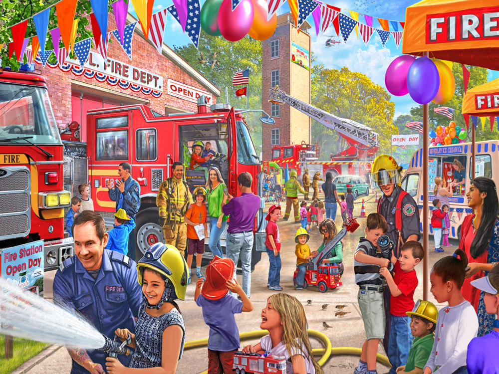 Fire Station People Jigsaw Puzzle