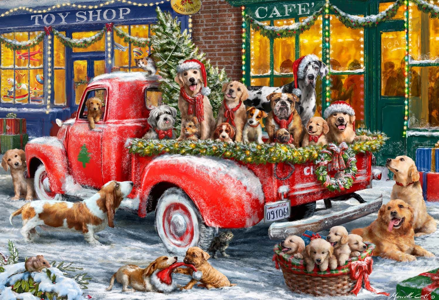 Canine Christmas Dogs