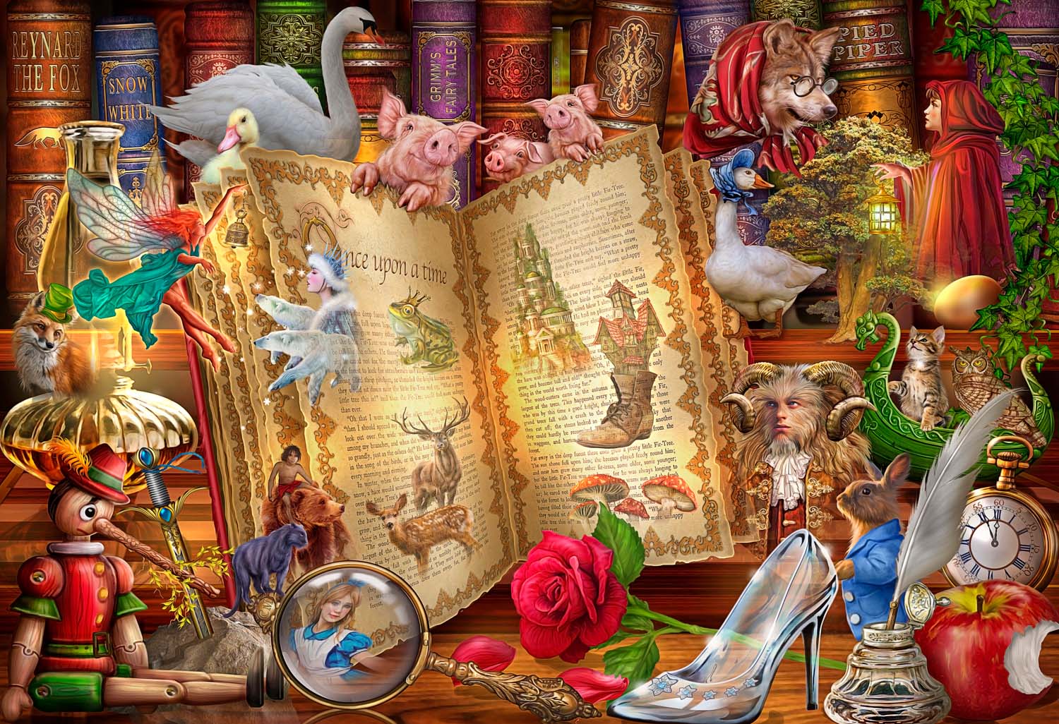 Famous Fairy Tales Fantasy Jigsaw Puzzle