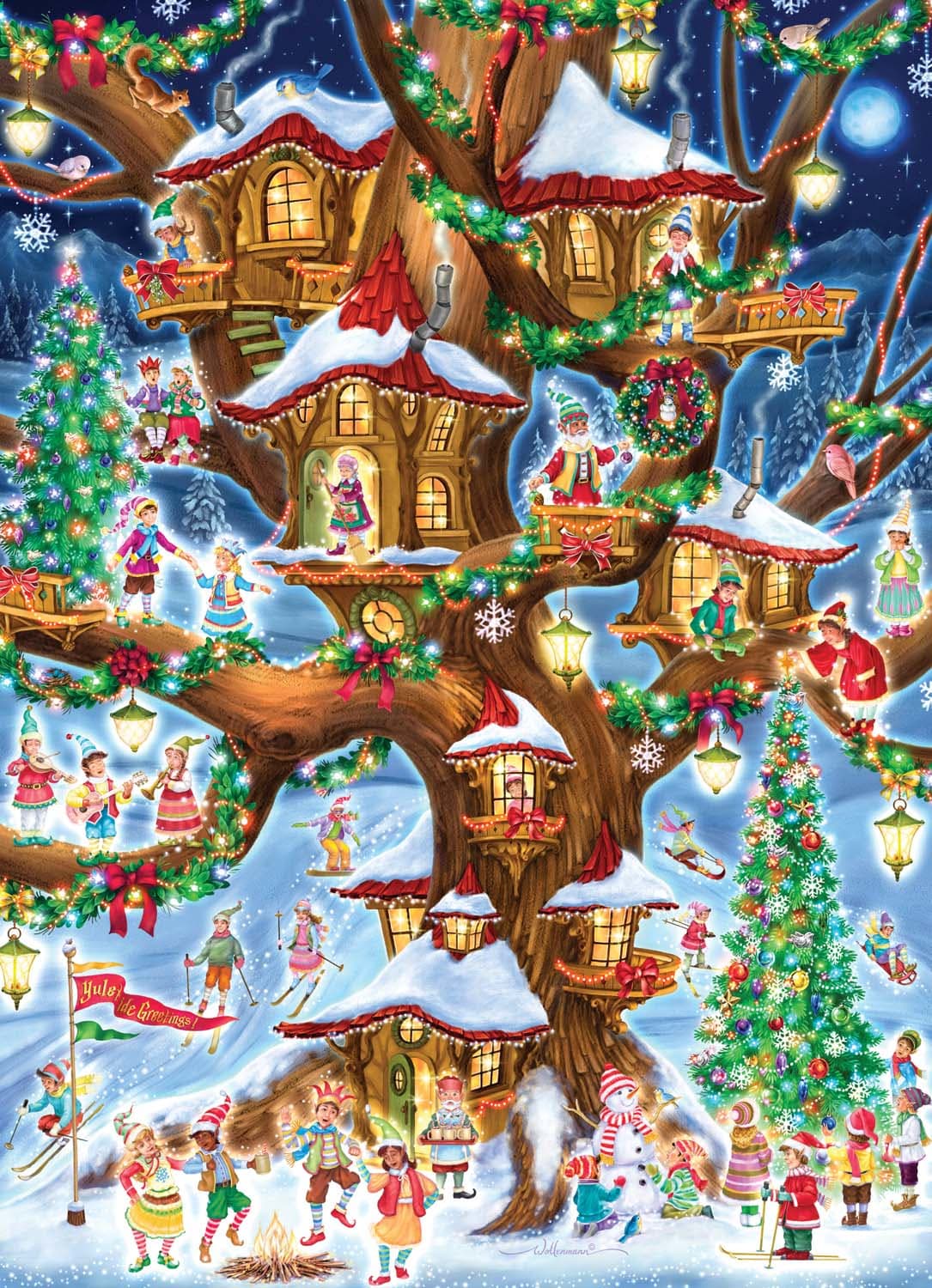 Elves' Treehouse Christmas