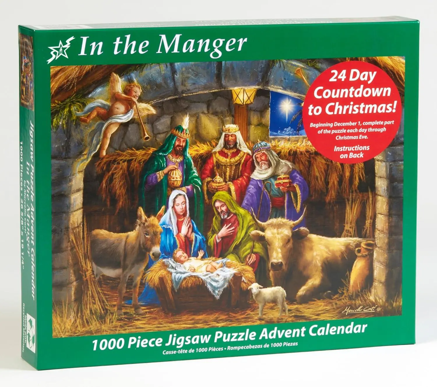 In the Manger Jigsaw Puzzle Advent Calendar - Scratch and Dent