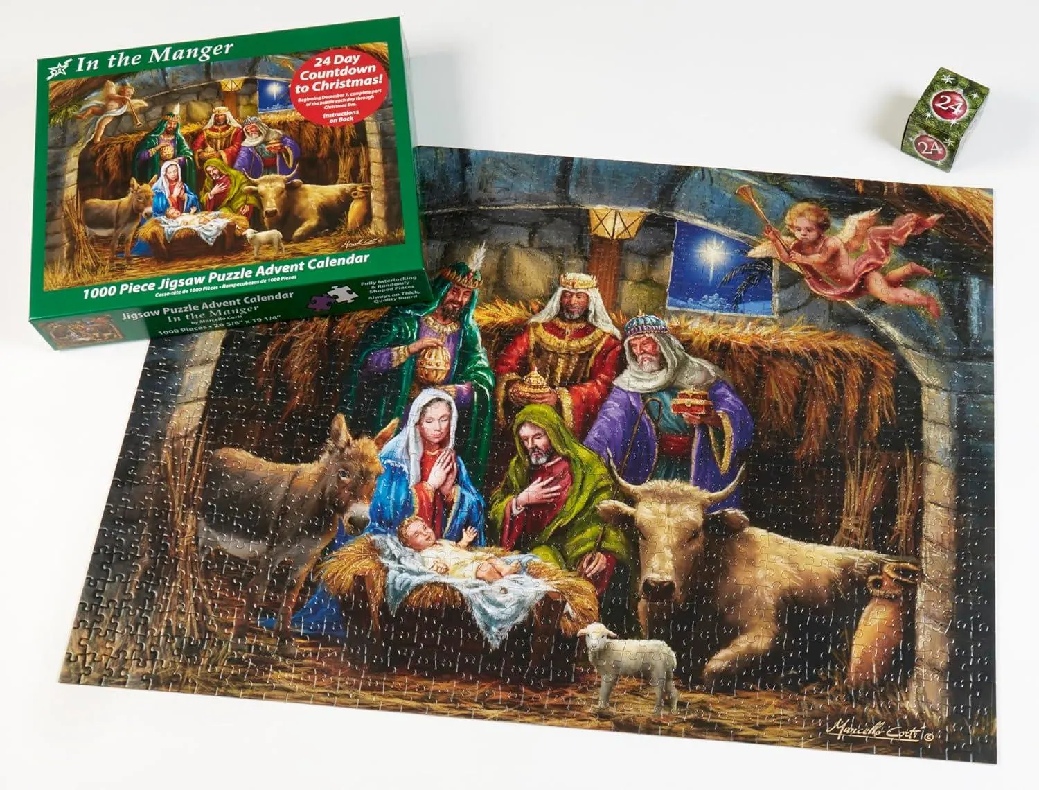In the Manger Jigsaw Puzzle Advent Calendar - Scratch and Dent