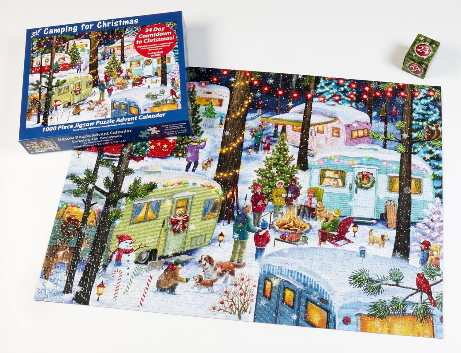 Camping for Christmas Jigsaw Puzzle Advent Calendar