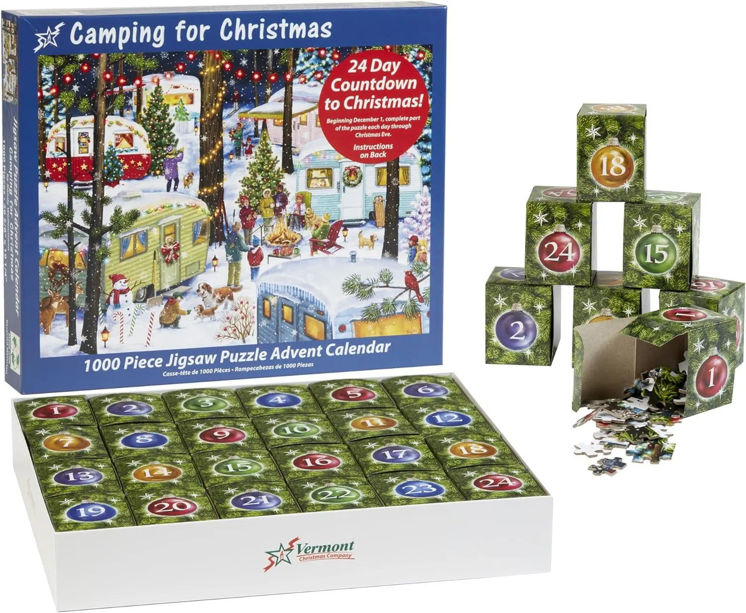 Camping for Christmas Jigsaw Puzzle Advent Calendar