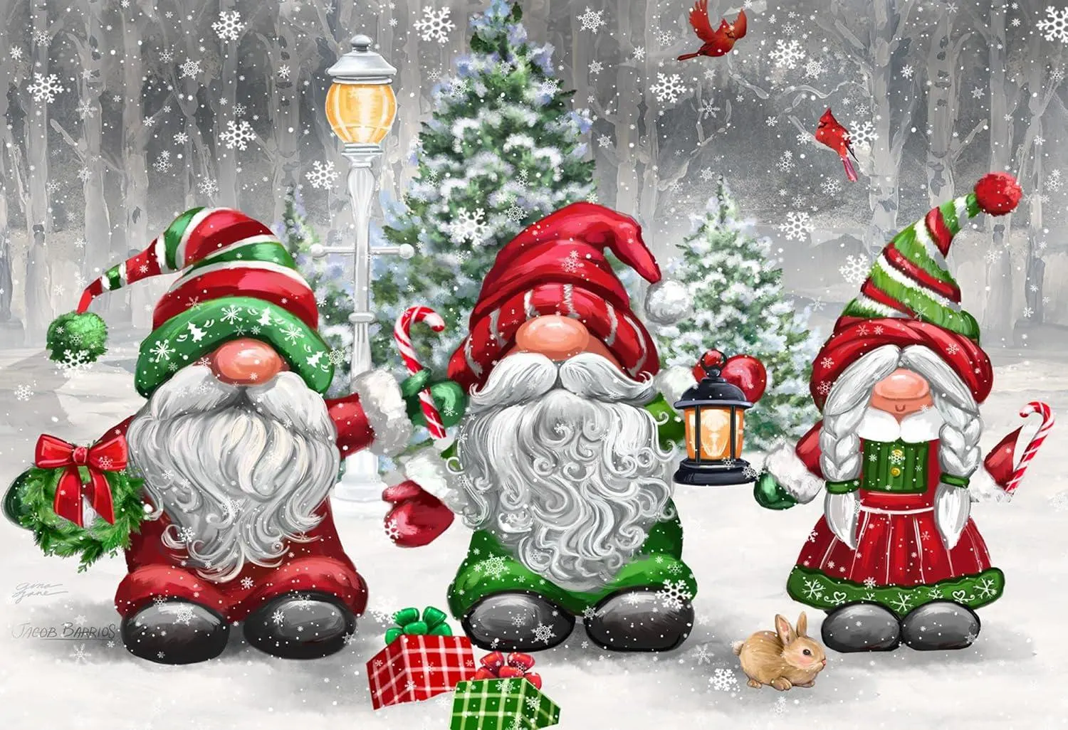 Christmas Gnomes Flower & Garden