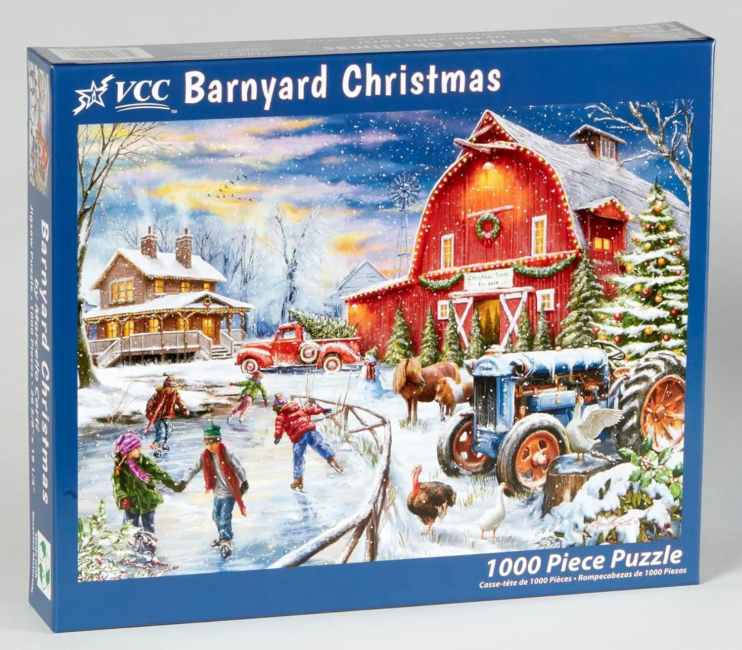 Barnyard Christmas Jigsaw Puzzle 1000 Piece