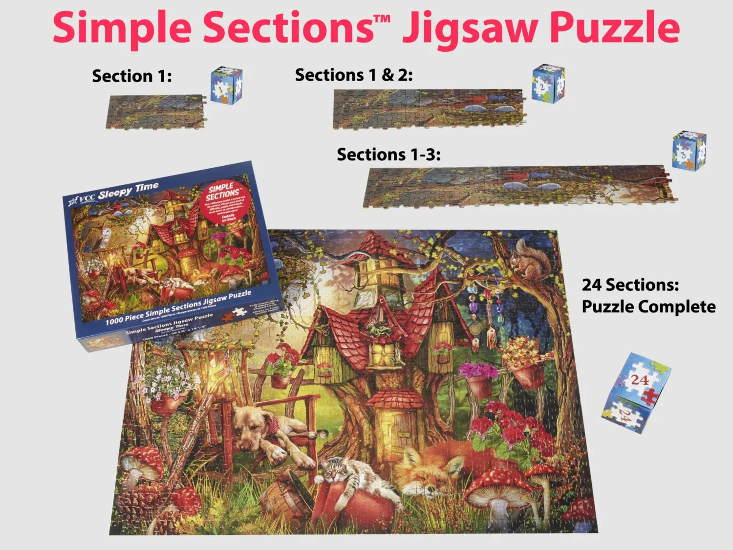 Sleepy Time Simple Sections