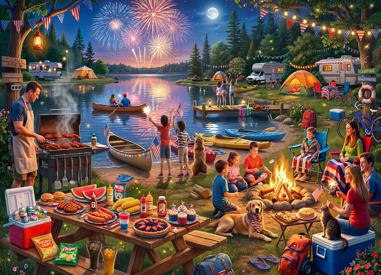 Camping on the 4th Fourth of July