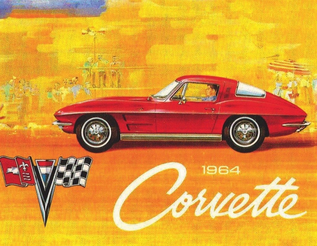 1964 Corvette Mini Puzzle Car Jigsaw Puzzle