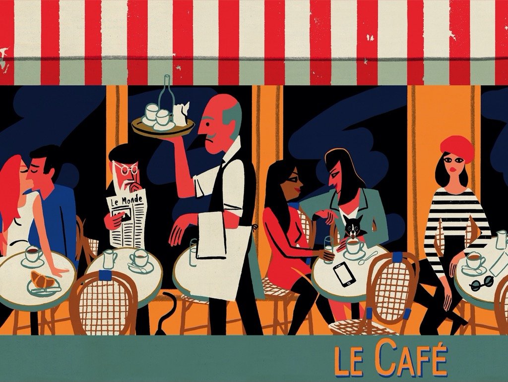 Le Café Food and Drink Jigsaw Puzzle