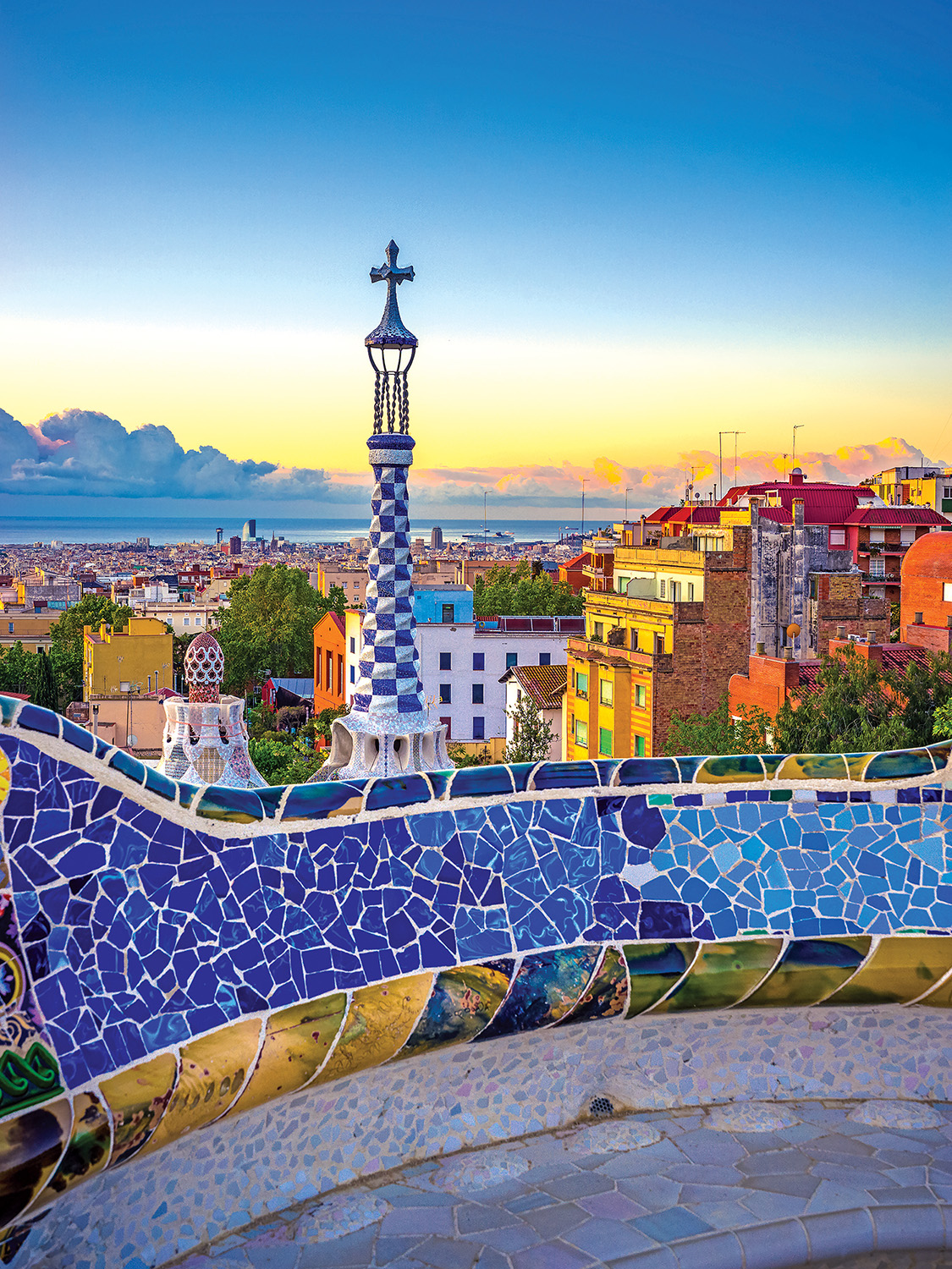 Park Guell In Summer, Barcelona, Spain Travel Jigsaw Puzzle