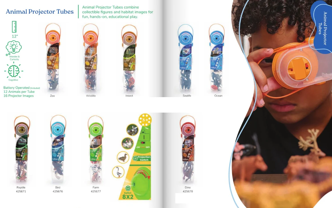 Animal Tube Projector - Zoo Animals