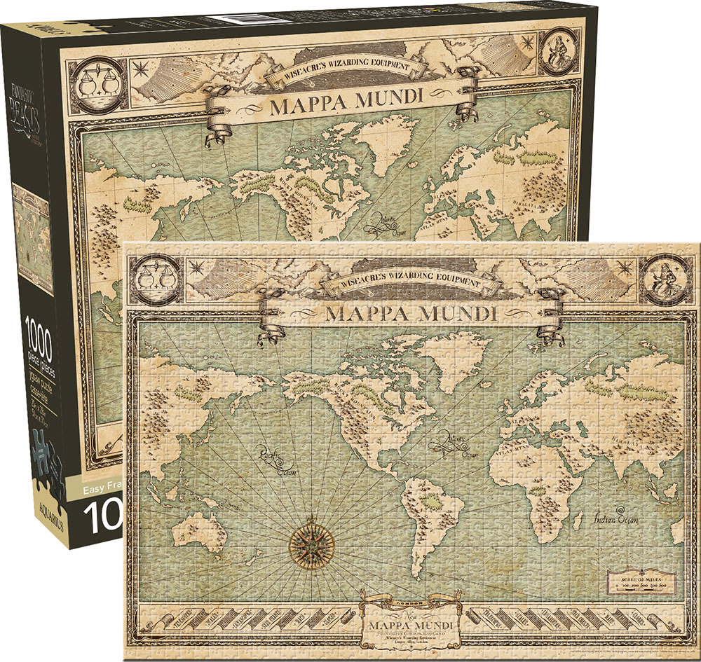 Fantastic Beasts Map Maps & Geography Jigsaw Puzzle