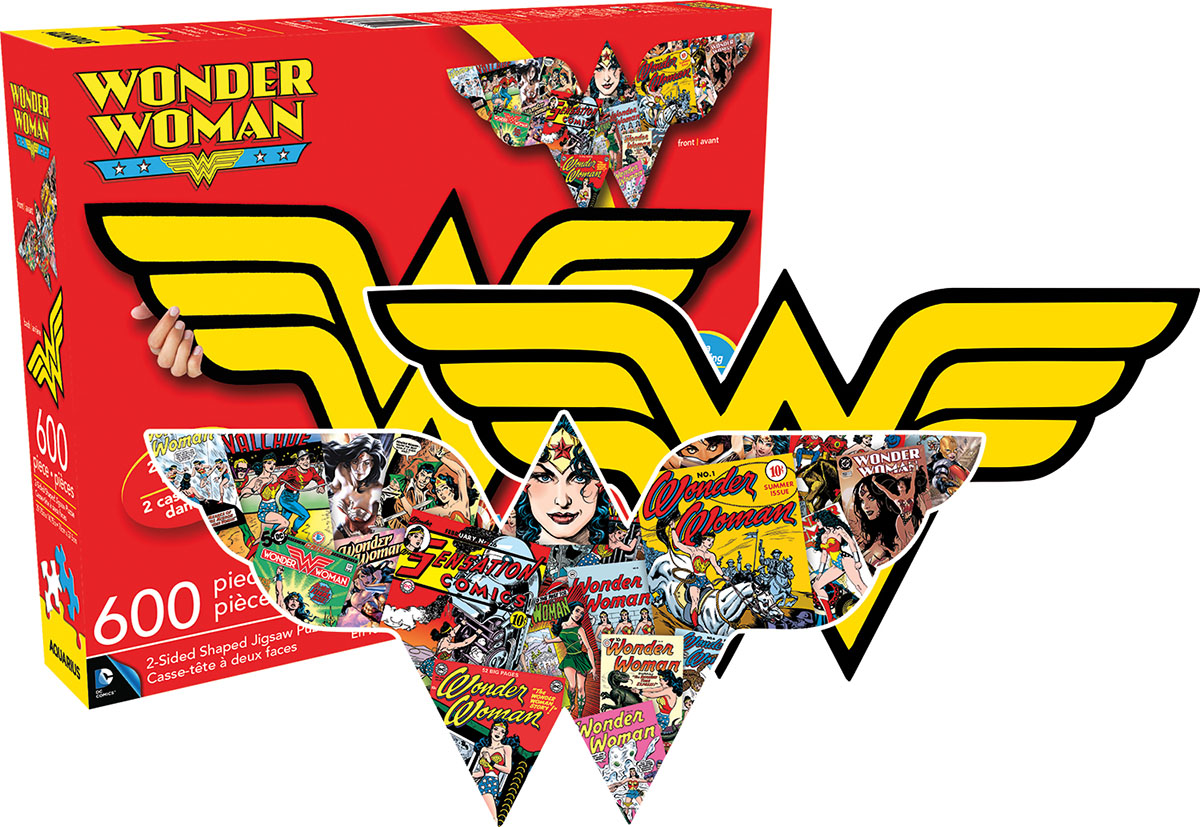 Wonder Woman Logo Superheroes Shaped Puzzle