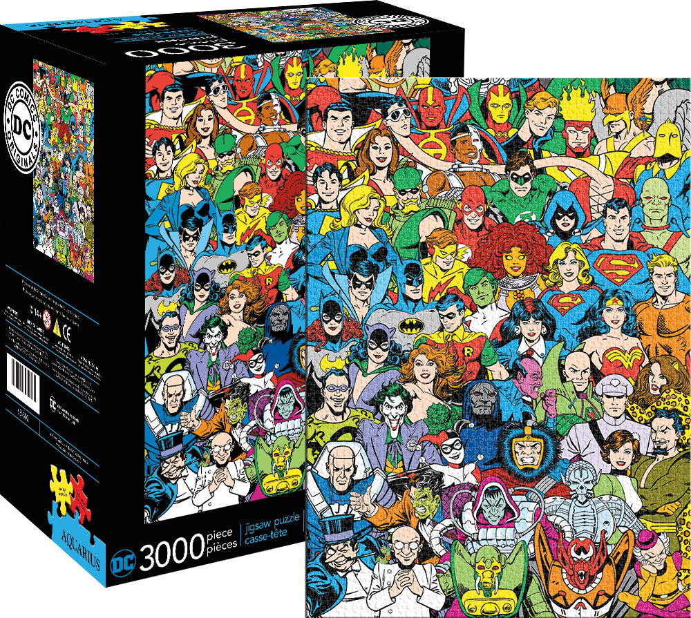 DC Comics Line Up Collage Jigsaw Puzzle