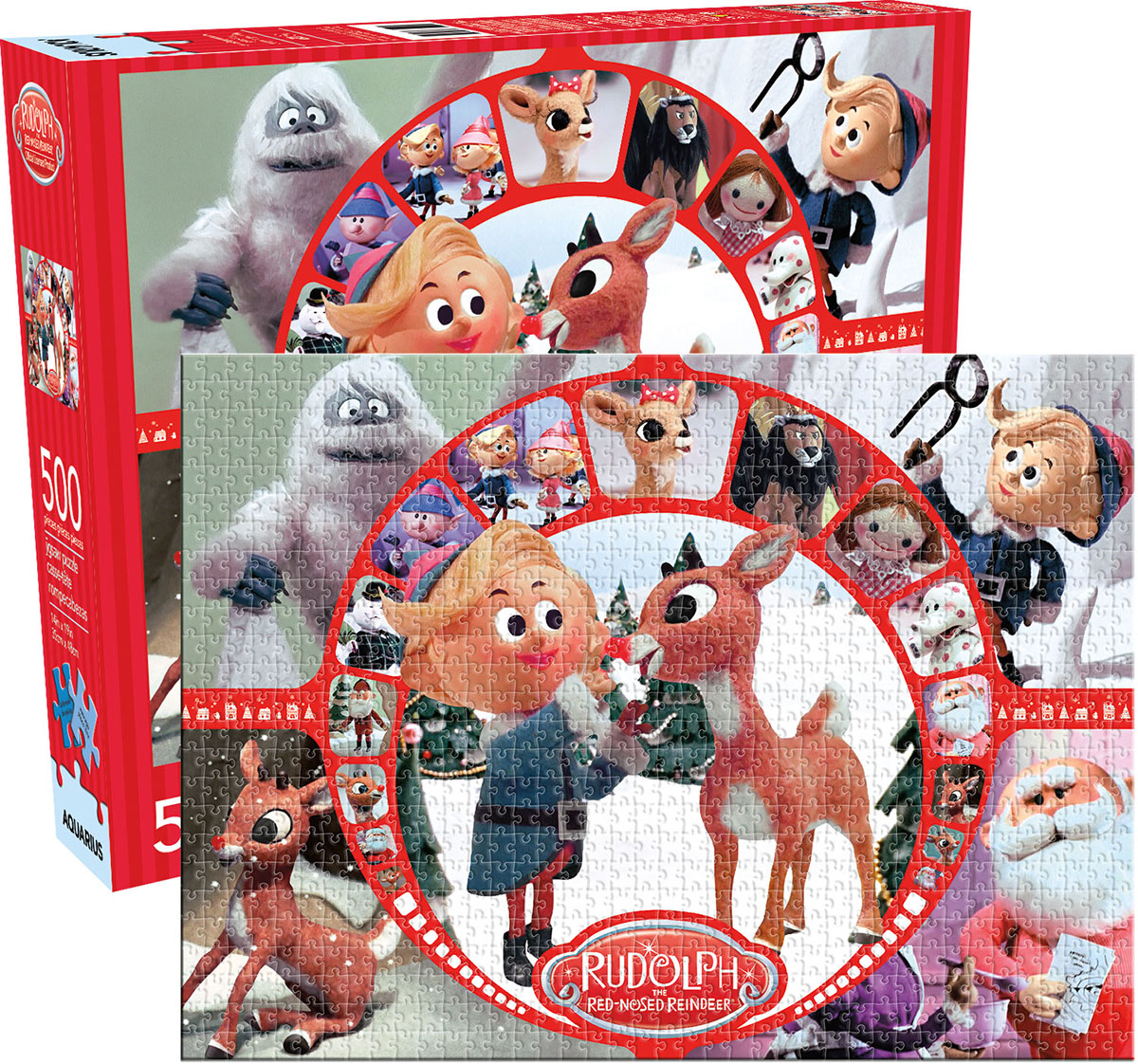 Rudolph Collage Christmas Jigsaw Puzzle
